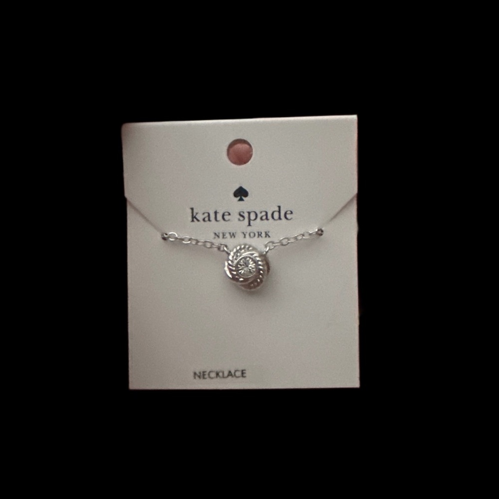 Kate Spade Silver Infinity Knot Pendant Necklace